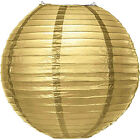 Gold Round Japanese Paper Lantern 20/30/40cm Party Passage Festival Decor