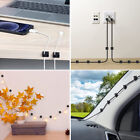 200X Cable Clips Holder Tidy Adhesive Home Car Wire Tie Fixer Drop Clamp Cord AU