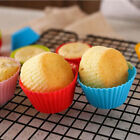 20x Round Cup Cake Silicone Baking Mould Cupcake Case DIY Bake Mold Muffin AU