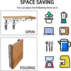 2PCS Stainless Steel Folding Table Bracket Shelf Bench Load Heavy Duty