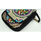 Women's Crossbody Shoulder Bag Embroidery Handbag Mobile Phone Purse Pouch