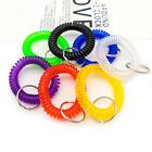 UP 100X Wristlet Keychain Stretchable Plastic Wrist Keychain Bracelet Wrist Coil