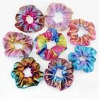 40X Metallic Glitter Scrunchies Ladies Hair Band Elastic Scrunchy Hair Tie Ring