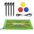 Golf Training Mat for Swing Detection Batting Golf Divot Grass Mat Set Portable