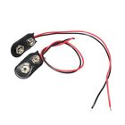 Bulk 50 PACK Pcs 9V Volt Battery Snap Clip Connector Black 