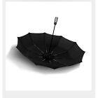 10Ribs Automatic Windproof Umbrella Auto Open Close Compact Folding Anti Rain