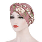 Women's Floral Chemo Cap Cancer Hat Muslim Hair Scarf Turban Hijab Head Wrap NEW