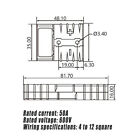 Electric Battery Connector Fuse Holder with Silicone Wire for Car and Boat Power