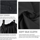 3x Satin Silk Storage Bag Black Drawstring Dust-Proof Pouch Pack HotBag Portable