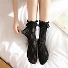 Women Lady Girls Ankle Fancy Fairy Retro Lace Ruffle frilly princess Short Socks