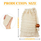 Soap Exfoliating Bags Ramie Foaming Soap Saver Bag Pouch Drawstring AU