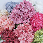 2PCS 6 Heads Hydrangea Flower Artificial Silk Flowers Stem Bouquet Wedding Party