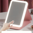 Rechargeable LED Light Cosmetic Makeup Mirror USB Touch Screen Home Desk Vanity