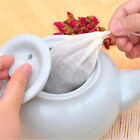 10-100Pcs Reusable 100% Cotton Mesh Filter Bags Spices Herbs Tea Soup Drawstring