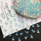 48Pcs/Box Sparkle Nail Art Rhinestones 3D Cute Bear Resin Gems Nails Manicure