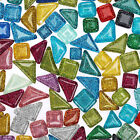 100G Mixed Glitter DIY Glass Mosaic Tiles Kitchen Bathroom Art Supplies Jewelry