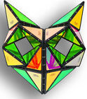 Magnet Pyramid Glow Transforms Glowing Design Fidget Sensory Toy Spinner