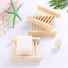 10-50X Natural Wooden Bamboo Soap Dish Tray Holder Storage Soap Rack Soap Dish