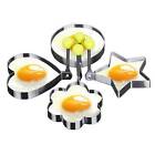 5X Fried Egg Mould Egg Rings Stainless Steel Metal Ring Pancake Frying Shape AUS