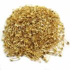 500Pcs Small Tiny Safety Pins Gold Color 19mm Brass Metal Sewing Craft Mini Pin