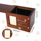 Memorial Pet Urns for Dogs Cats Ashes with Photo Wooden Urns Memory Box Keepsak