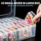 Clear Small Bead Organizers Plastic Storage Cases Jewelry Containers Craft Boxes
