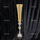 70cm Gold Crystal Mermaid Horn Vase Iron Centrepiece Flower Vase Party Wedding