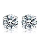 1 Pair Earrings Jewellery Zirconia CZ Ear Studs Surgical Steel 3mm-8mm Piercing