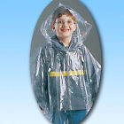 2pk Disposable Ponchos Adult Emergency Rain Coat Hiking Camping Hood Waterproof