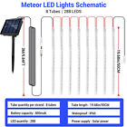 LED Solar Lights Meteor Shower Rain Christmas Tree String Lights Garden Outdoor