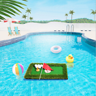 Pool Golf Turf Mat Set Golf Putting Mats Floating Golf Green Pool/Water/Outdoor