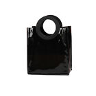 10PCS Black PVC Gift Bags with Round and Square Handles Jelly Handbag Set AU
