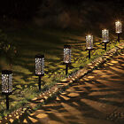 4X Solar Light Waterproof Garden Path Lamp Flickering Dancing Waterproof Lights