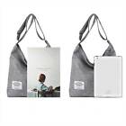 Tote Purse Travel Messenger Large Canvas Handbag Womens Shoulder Bag Ladies Gray