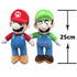 25/43cm Luigi Doll Super Mario Bros Plush Soft Toy Stuffed Animal Teddy