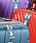Cruise Luggage Tag Holders – Zip Seal Pouches with Steel Wire Loops