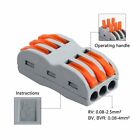 50PCS Lever Nut Electrical Wire Cable Connector Conductor Block Clamp Terminal