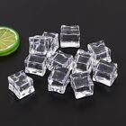 50X Fake Acrylic Ice Cubes Artificial Wedding Party Photography Display Clear AU