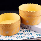 100PCS  High Temperature Kraft Paper Bread Cupcake Holder Resistant Paper Cup