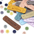 60Pcs Tags Handmade With Love Labels Clothing Tags DIY Crafts Sewing 55x15mm AU