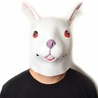 Rabbit Full Latex Head Mask Creepy Animal Halloween Costume Theater Party Toys A