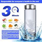 450ML Hydrogen Water Bottle Generator Rich Ionizer Glass Drink Cup USB Charging