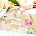 200pcs CLEAR PVC Gift Boxes Plastic Cube Transparent Display Case Square Box Pac