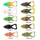 2pcs Fishing Lures Surface Freshwater Frog Lure Bait Cod Belly Perch Cod Hook