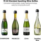 4x Silicone Sealed Champagne Stopper Red Wine Bottle Preserver Vacuum Plug Tools