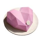 2PCS Large Heart Shape Candy Cake Chocolate Mould 3D Fondant Mold Silicone Craft