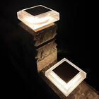 Garden Square Pool LED Light Solar Warm Light Fence Post capital Lamp Waterproof