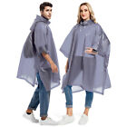 Plus Unisex Men Waterproof Raincoat Hooded Poncho Cape Outdoor Rain Cloak Jacket