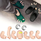 9x Funny Toe Shoe Charms Decors Silica Gel Croc Toes Clog Decoration Sandals New