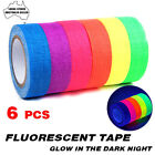 6X Luminous Fluorescent Tape Glow In The Dark Night Self-adhesive Safety Sticker